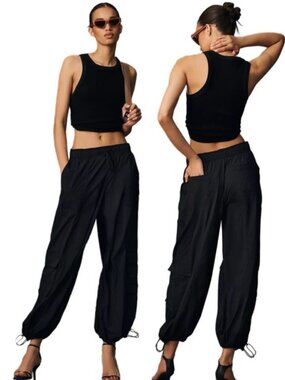 NWT Anthropologie Daily Practice Base Jump Parachute Pants size- EXTRA LARGE